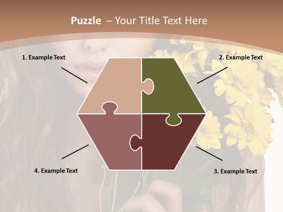 Portrait Closeup Bouquet PowerPoint Template