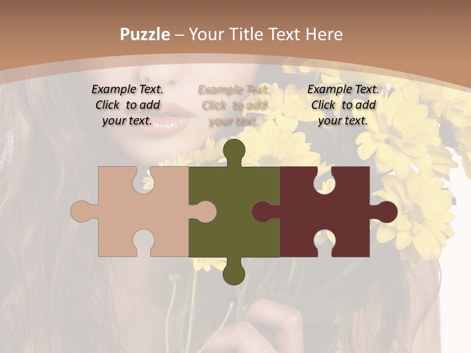 Portrait Closeup Bouquet PowerPoint Template