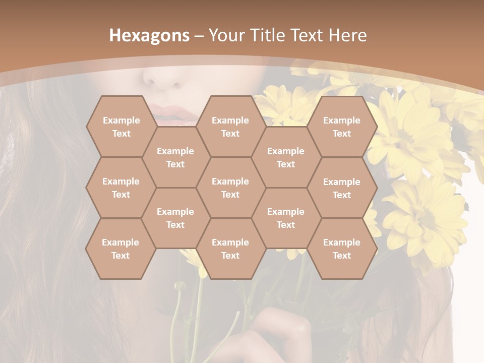 Portrait Closeup Bouquet PowerPoint Template