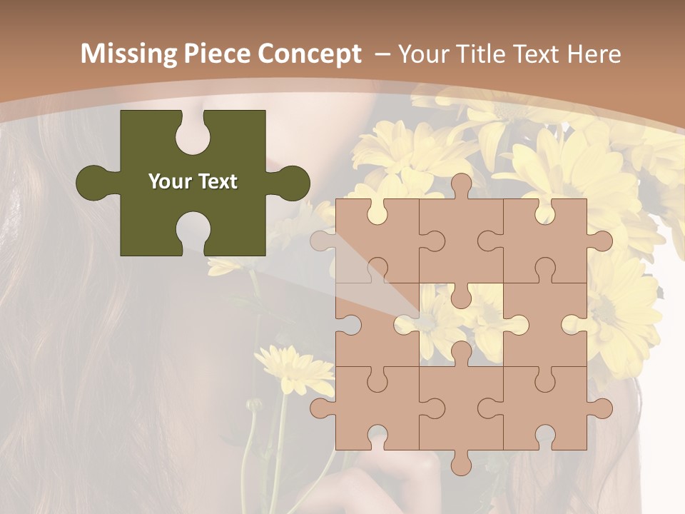 Portrait Closeup Bouquet PowerPoint Template