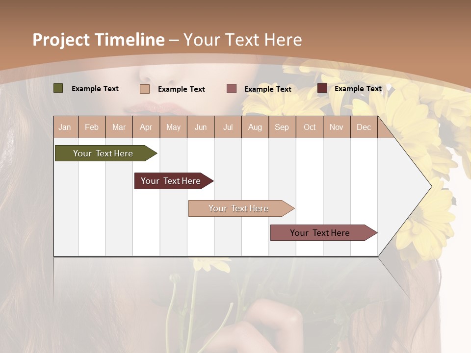 Portrait Closeup Bouquet PowerPoint Template