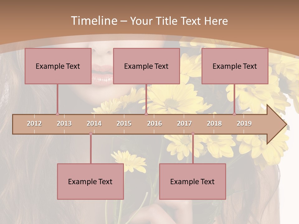 Portrait Closeup Bouquet PowerPoint Template