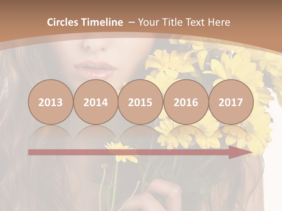 Portrait Closeup Bouquet PowerPoint Template