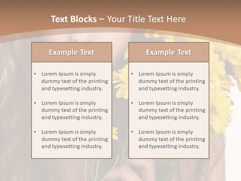 Portrait Closeup Bouquet PowerPoint Template