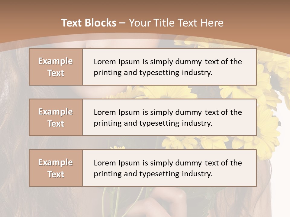 Portrait Closeup Bouquet PowerPoint Template