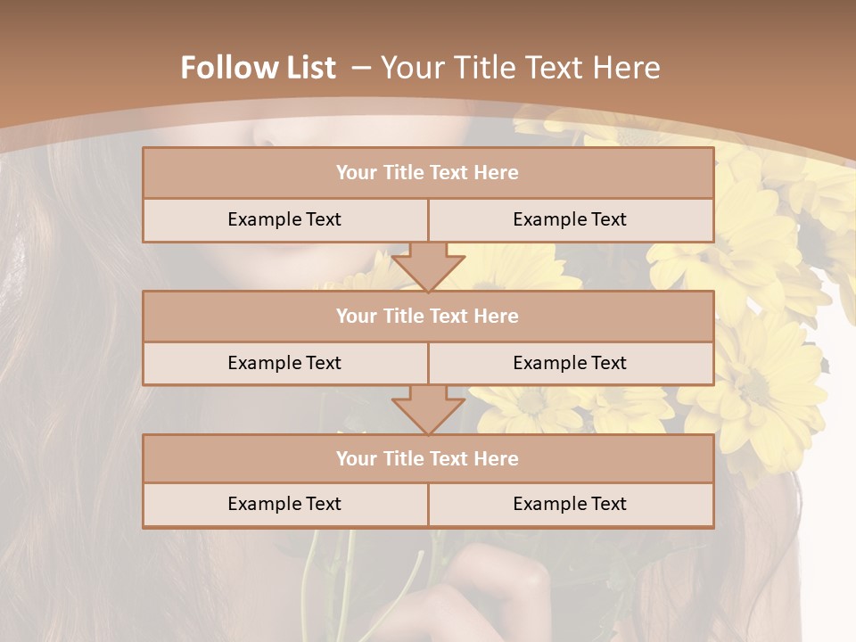 Portrait Closeup Bouquet PowerPoint Template