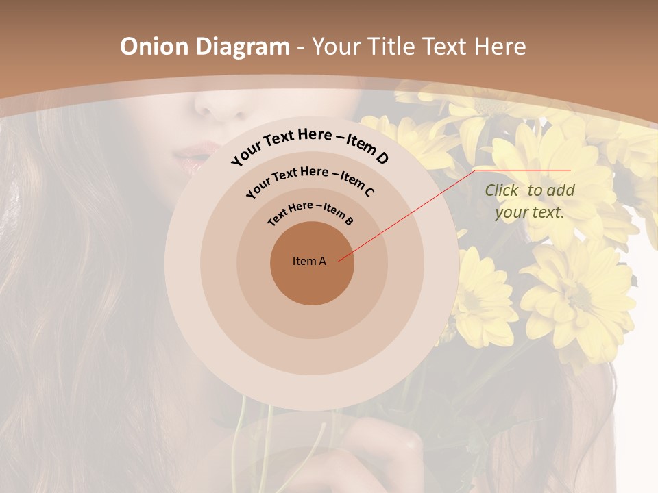 Portrait Closeup Bouquet PowerPoint Template