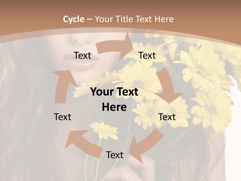 Portrait Closeup Bouquet PowerPoint Template