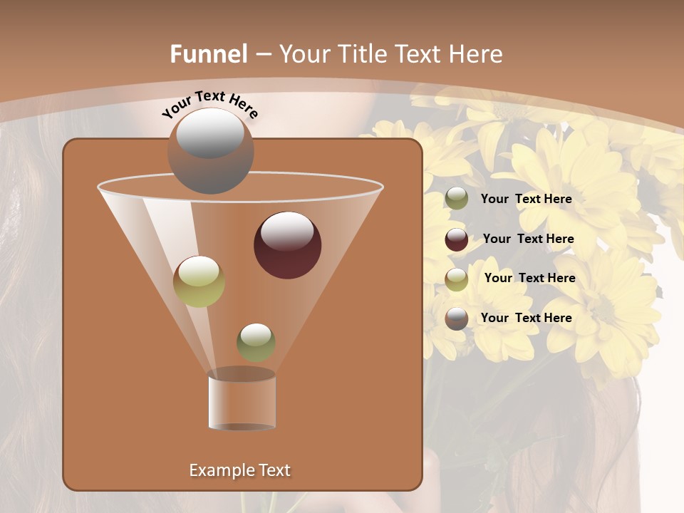 Portrait Closeup Bouquet PowerPoint Template