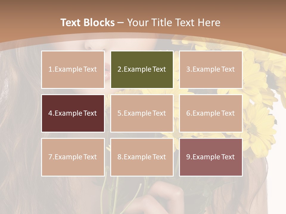 Portrait Closeup Bouquet PowerPoint Template