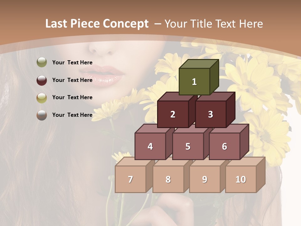 Portrait Closeup Bouquet PowerPoint Template