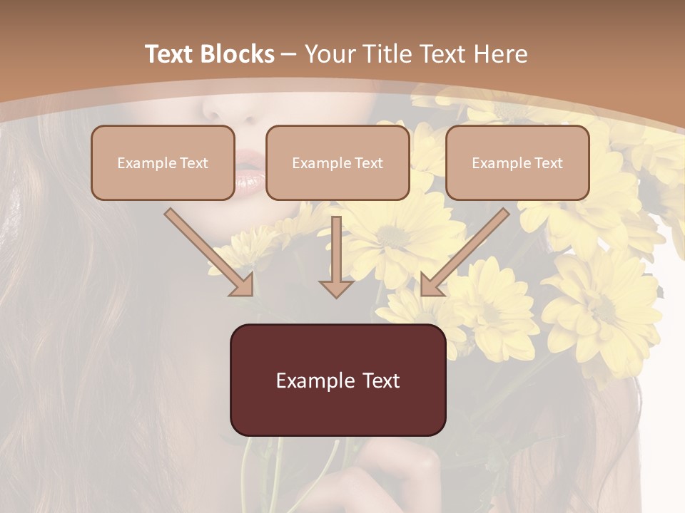Portrait Closeup Bouquet PowerPoint Template