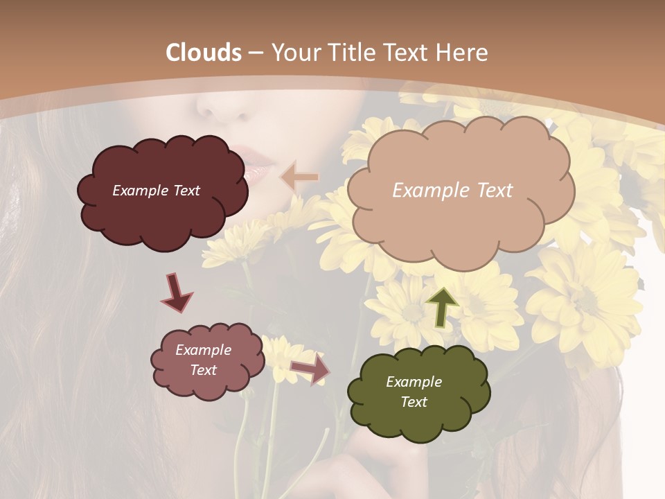 Portrait Closeup Bouquet PowerPoint Template