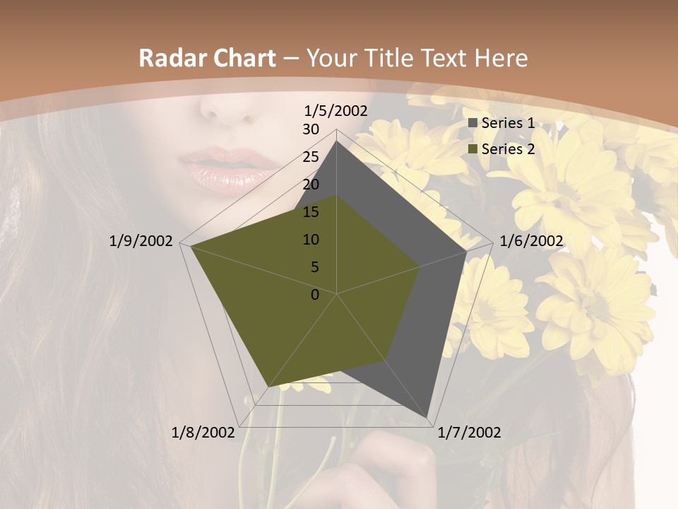 Portrait Closeup Bouquet PowerPoint Template