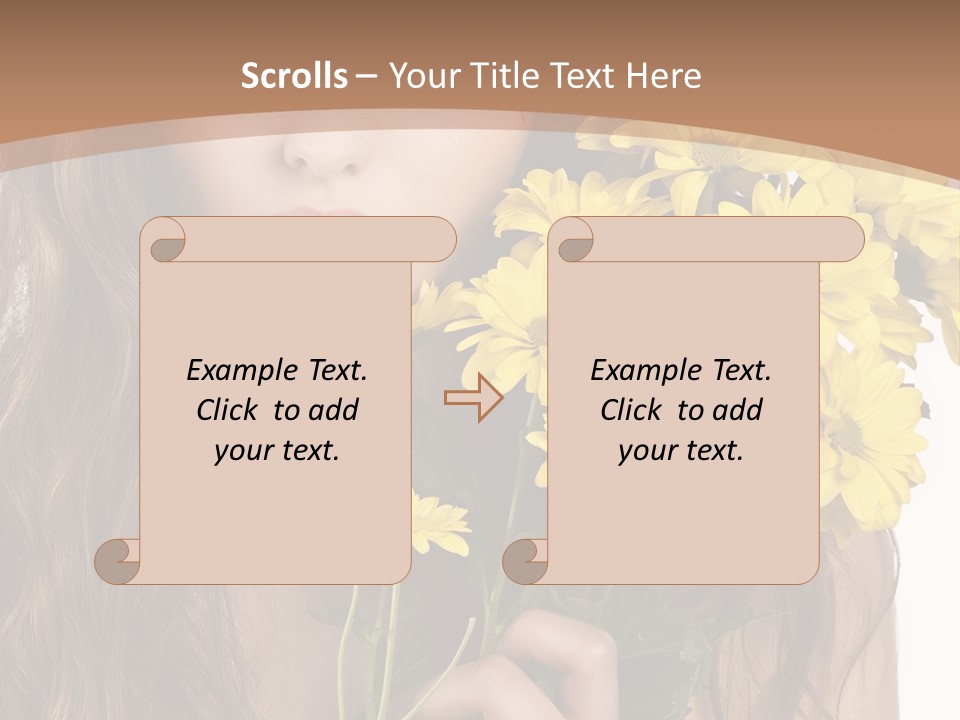 Portrait Closeup Bouquet PowerPoint Template