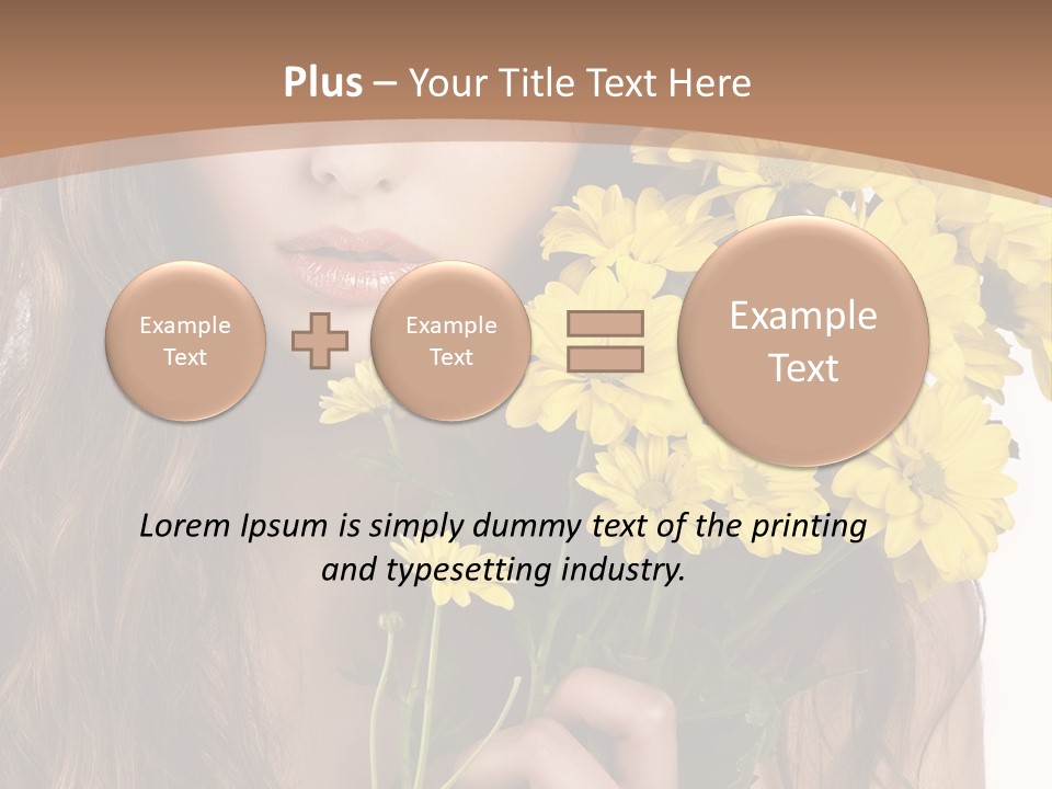 Portrait Closeup Bouquet PowerPoint Template