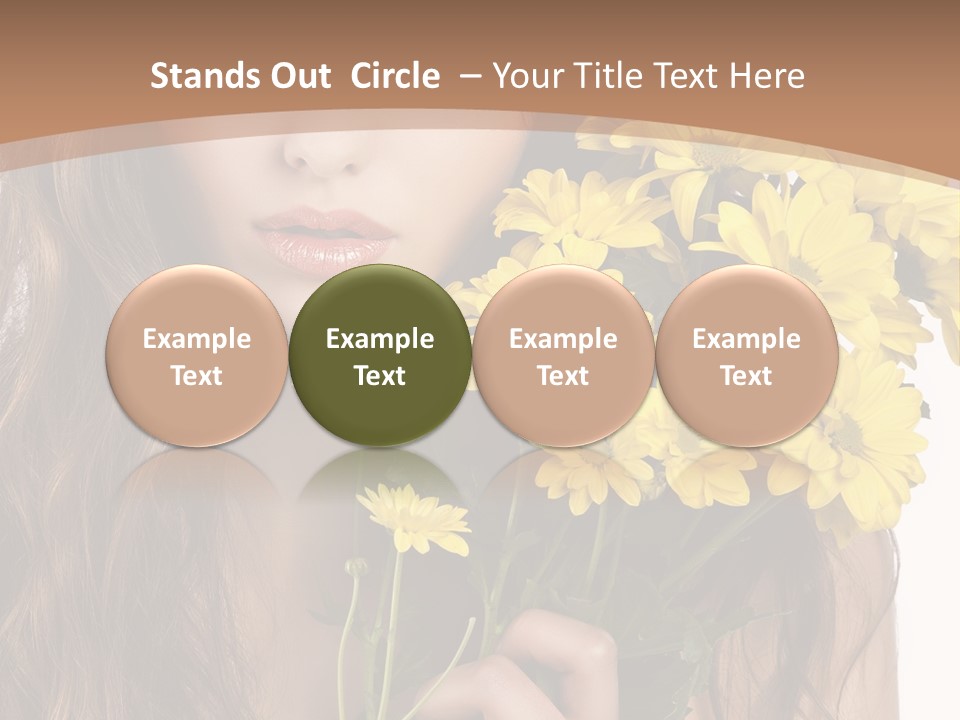 Portrait Closeup Bouquet PowerPoint Template