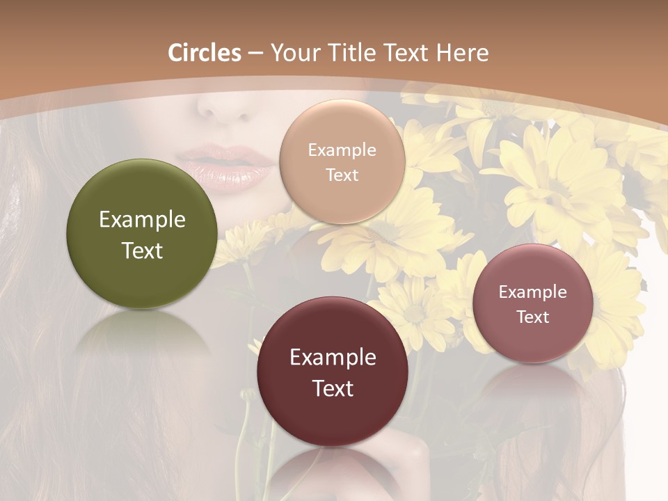 Portrait Closeup Bouquet PowerPoint Template