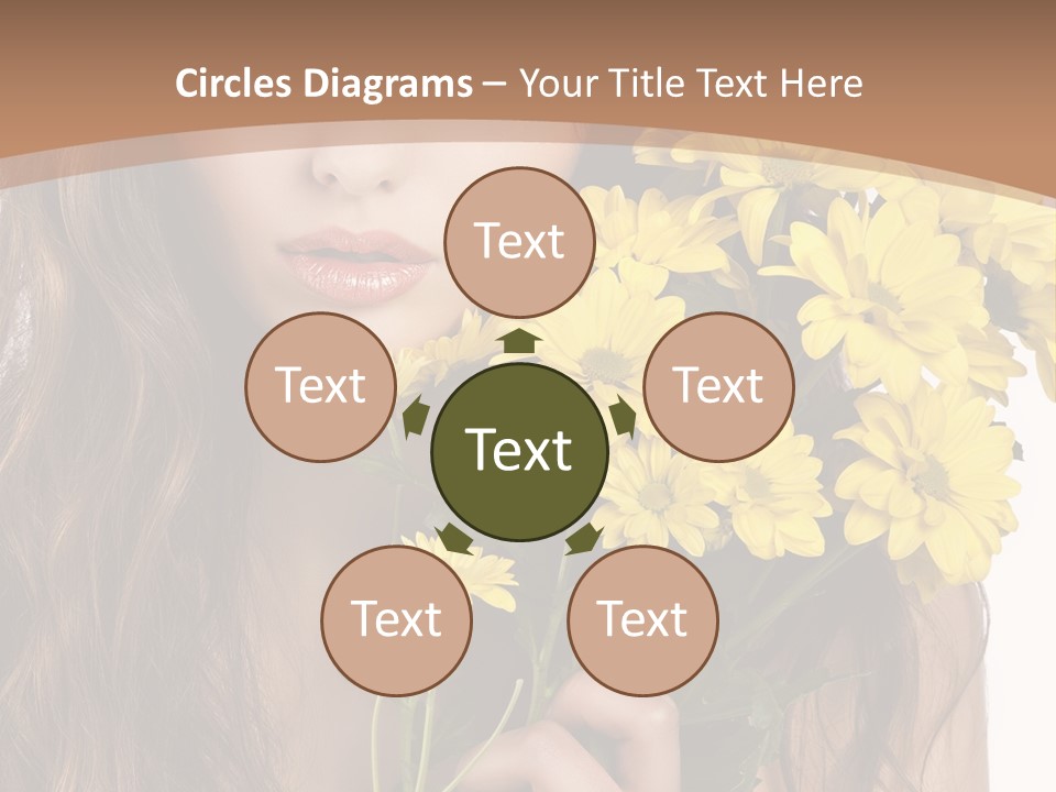 Portrait Closeup Bouquet PowerPoint Template