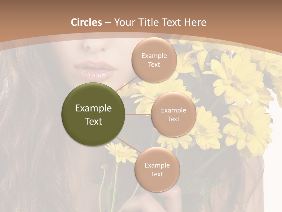 Portrait Closeup Bouquet PowerPoint Template