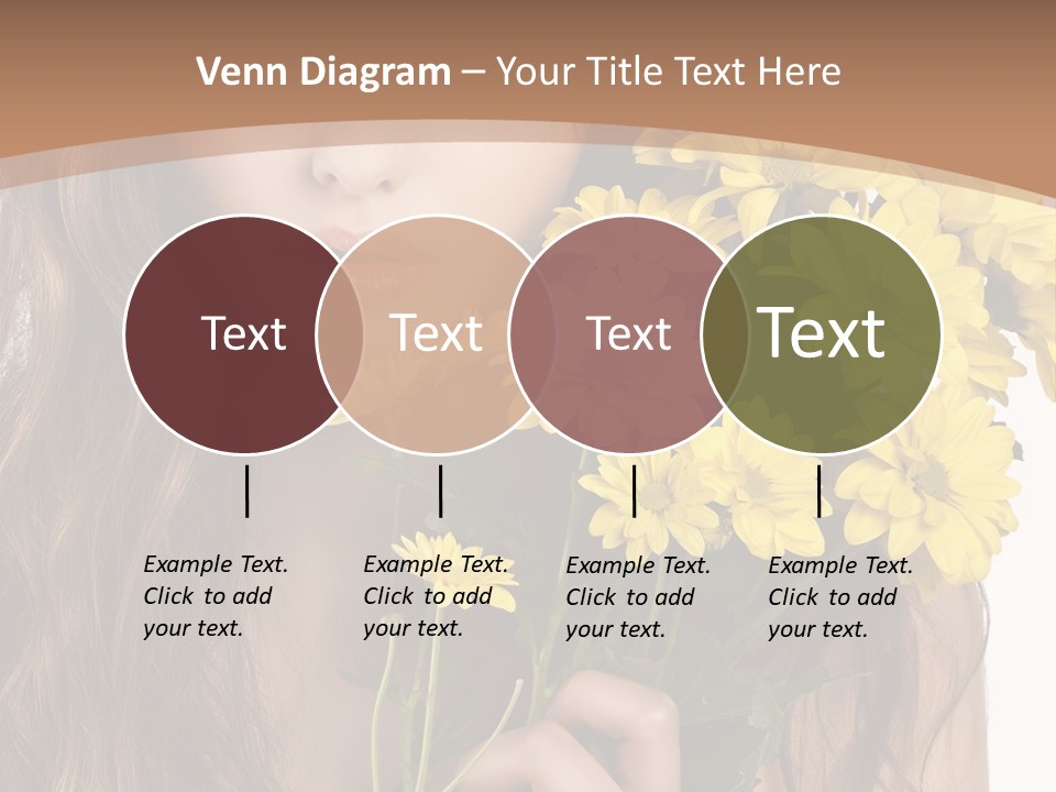 Portrait Closeup Bouquet PowerPoint Template