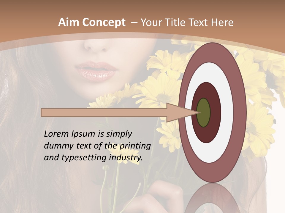 Portrait Closeup Bouquet PowerPoint Template