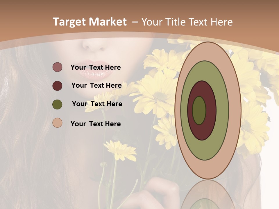 Portrait Closeup Bouquet PowerPoint Template