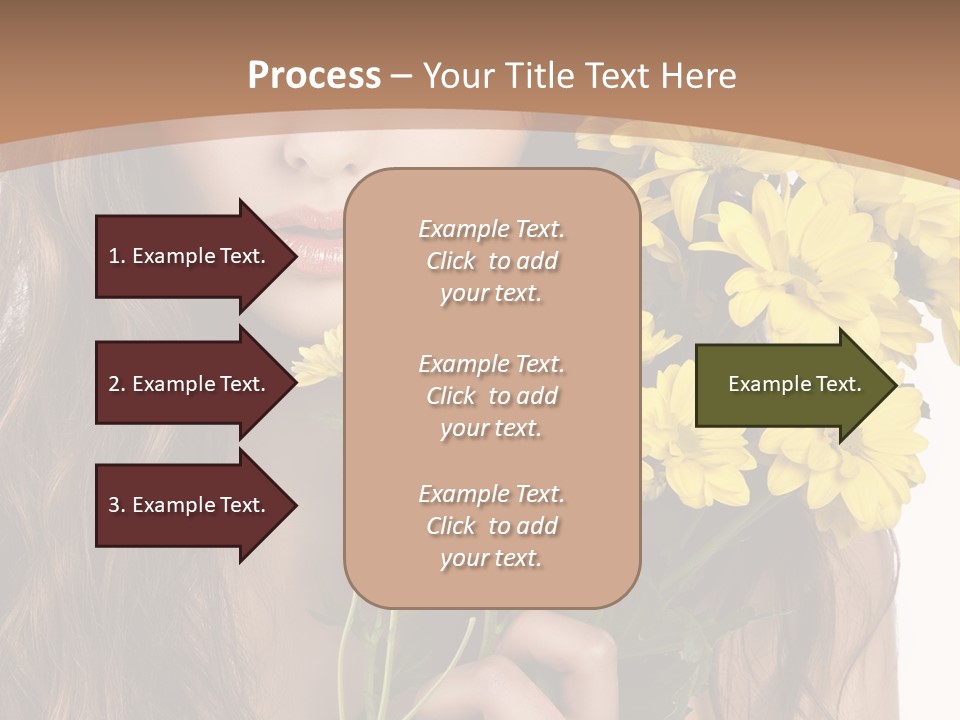 Portrait Closeup Bouquet PowerPoint Template
