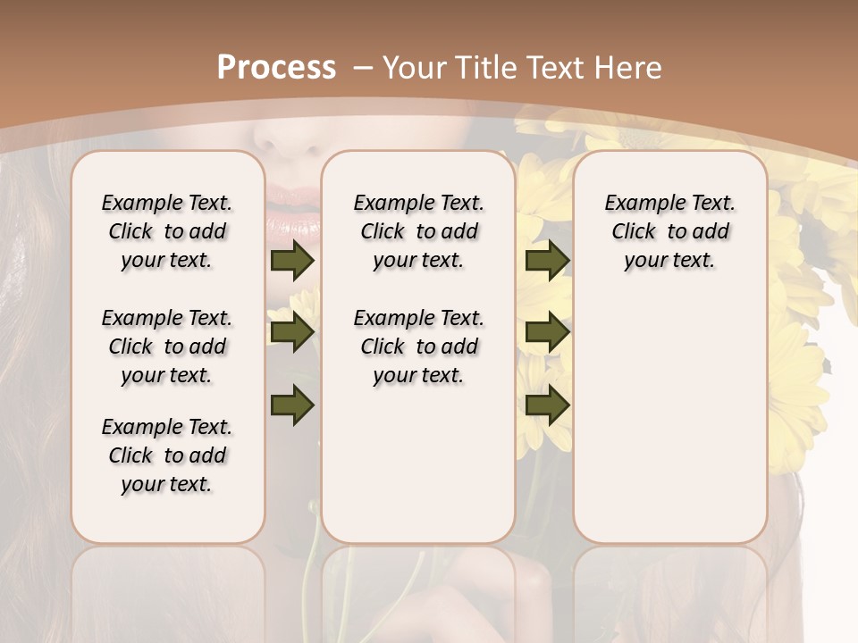 Portrait Closeup Bouquet PowerPoint Template