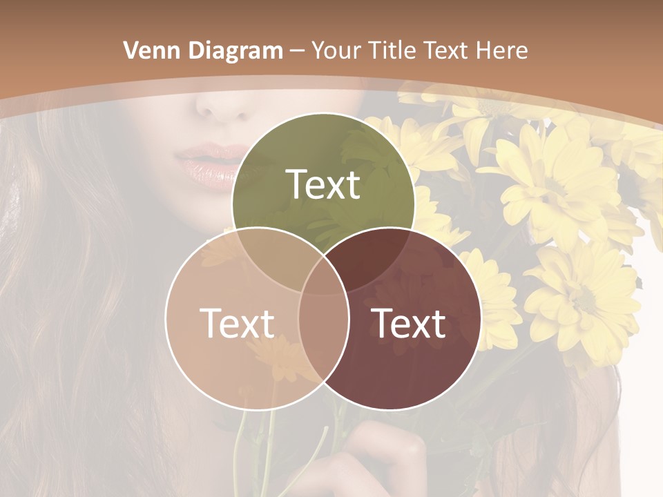 Portrait Closeup Bouquet PowerPoint Template