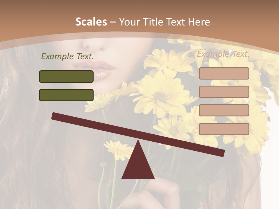 Portrait Closeup Bouquet PowerPoint Template