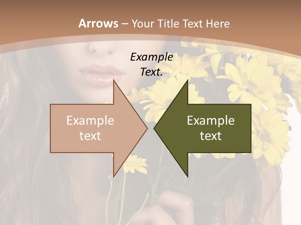 Portrait Closeup Bouquet PowerPoint Template