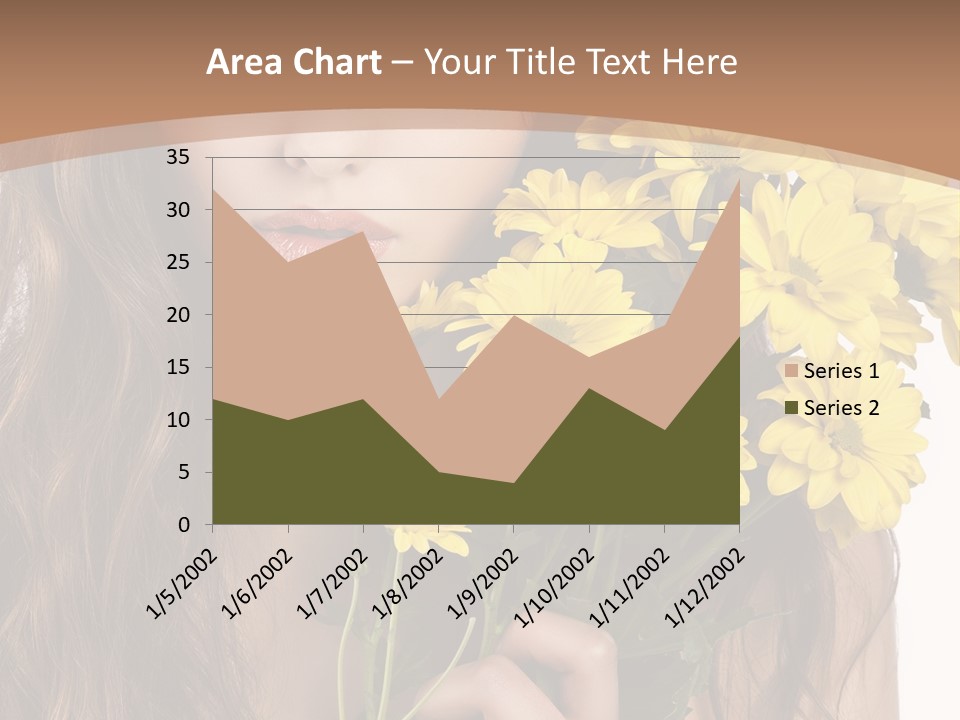 Portrait Closeup Bouquet PowerPoint Template