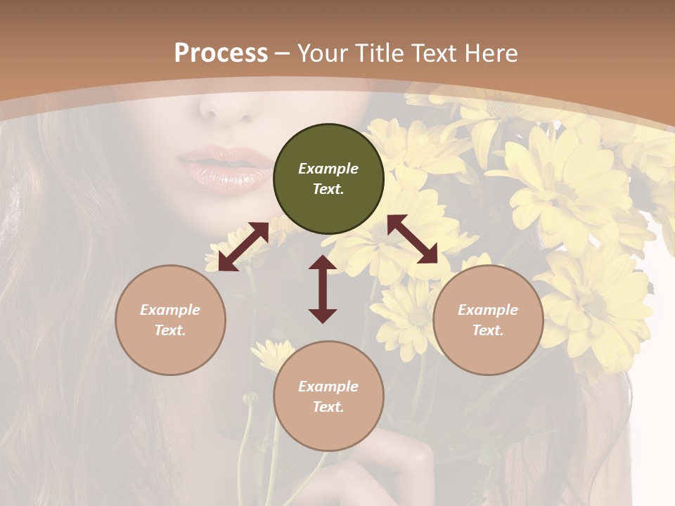 Portrait Closeup Bouquet PowerPoint Template
