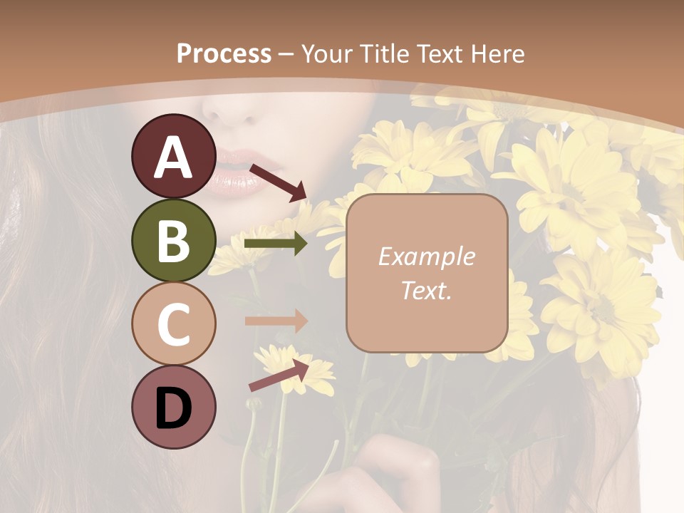 Portrait Closeup Bouquet PowerPoint Template