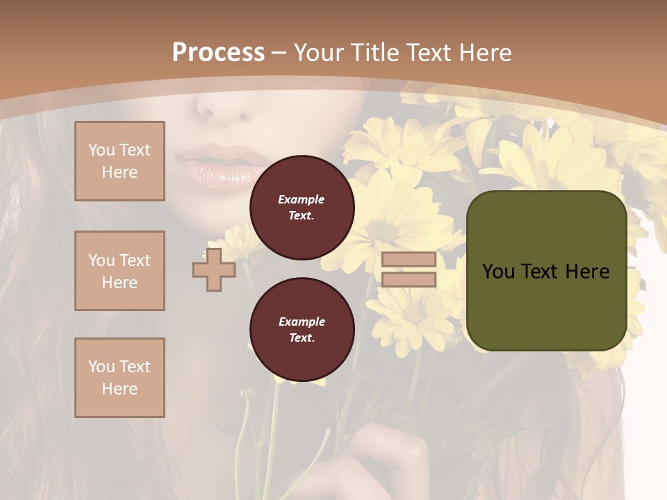 Portrait Closeup Bouquet PowerPoint Template