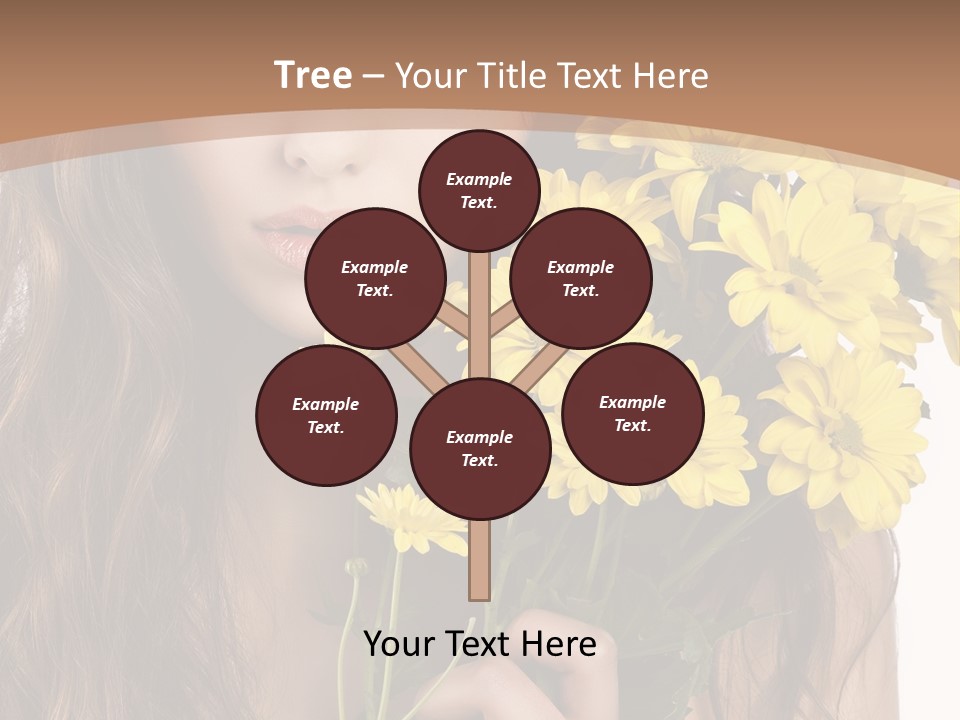 Portrait Closeup Bouquet PowerPoint Template