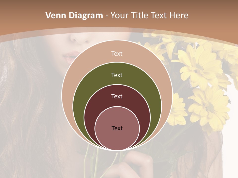 Portrait Closeup Bouquet PowerPoint Template