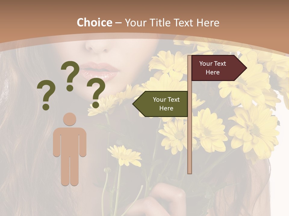 Portrait Closeup Bouquet PowerPoint Template