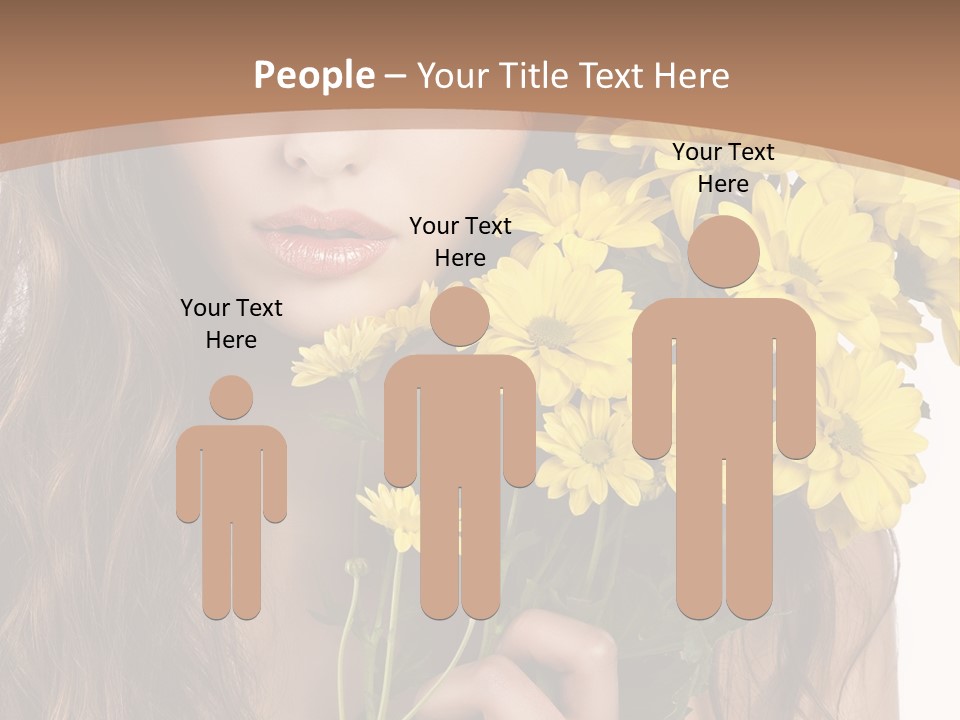 Portrait Closeup Bouquet PowerPoint Template