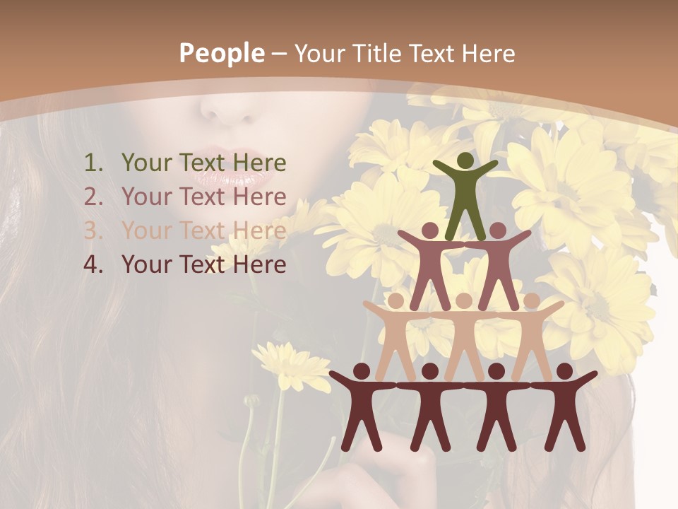 Portrait Closeup Bouquet PowerPoint Template