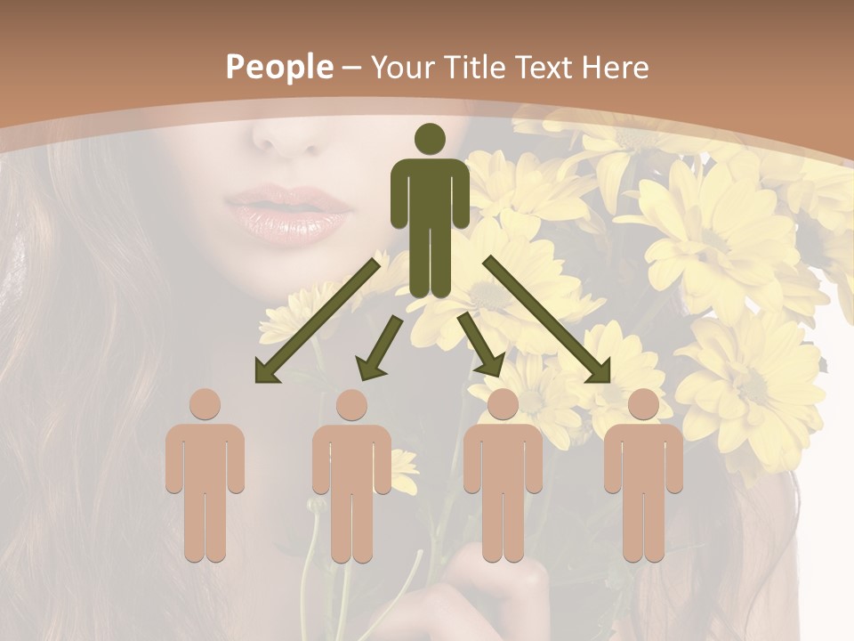 Portrait Closeup Bouquet PowerPoint Template