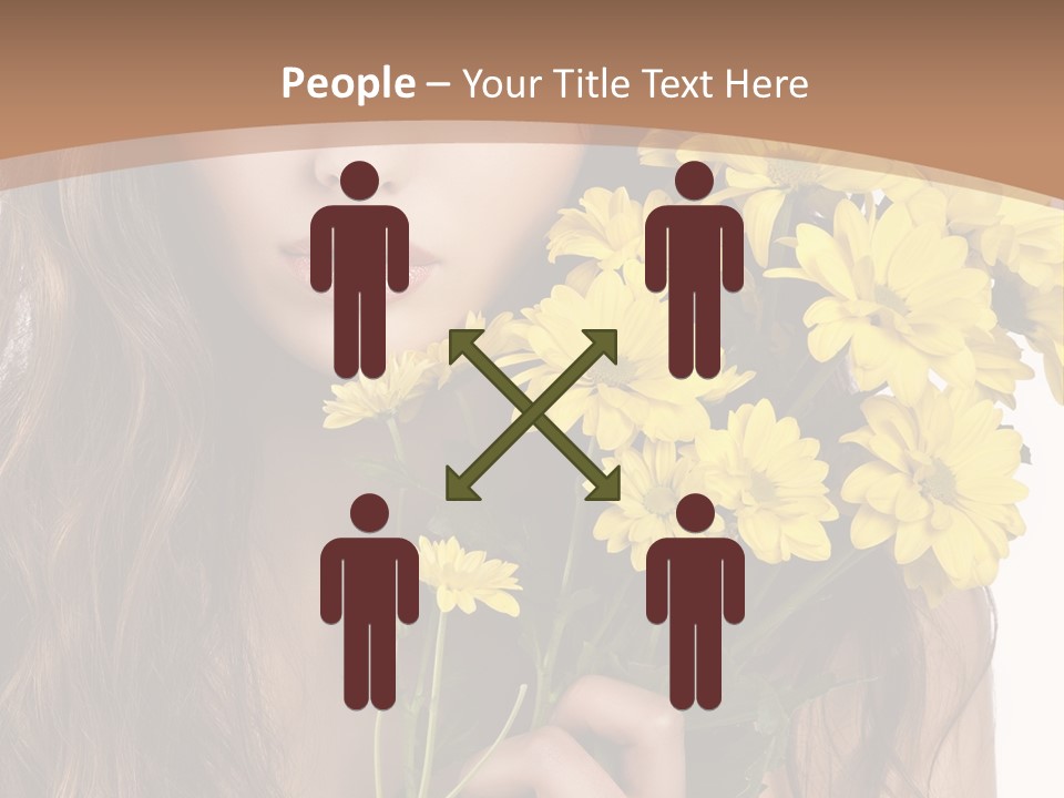 Portrait Closeup Bouquet PowerPoint Template