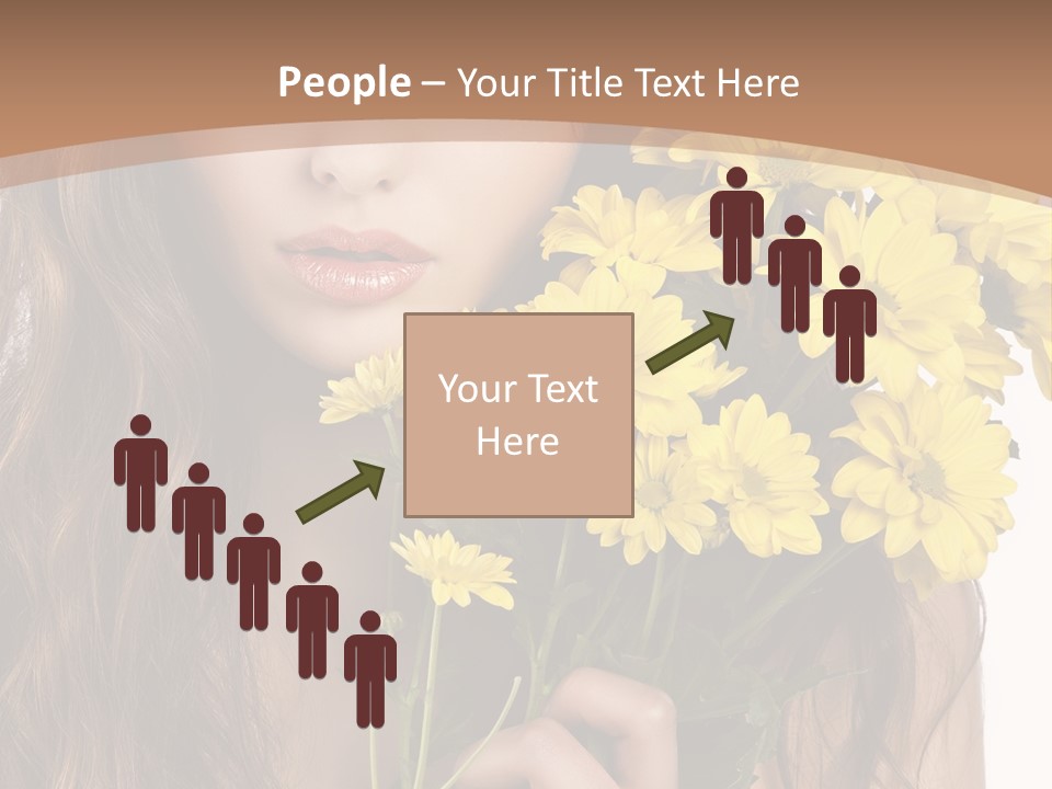 Portrait Closeup Bouquet PowerPoint Template