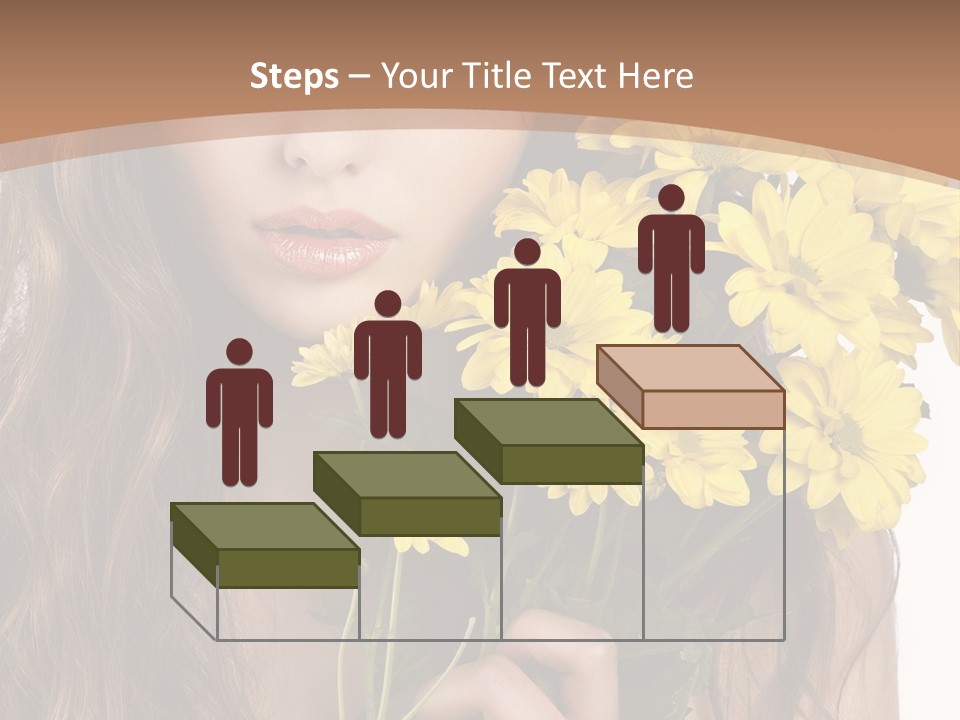 Portrait Closeup Bouquet PowerPoint Template