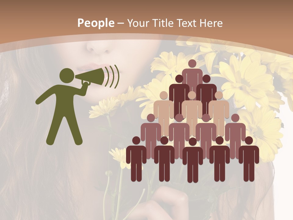 Portrait Closeup Bouquet PowerPoint Template