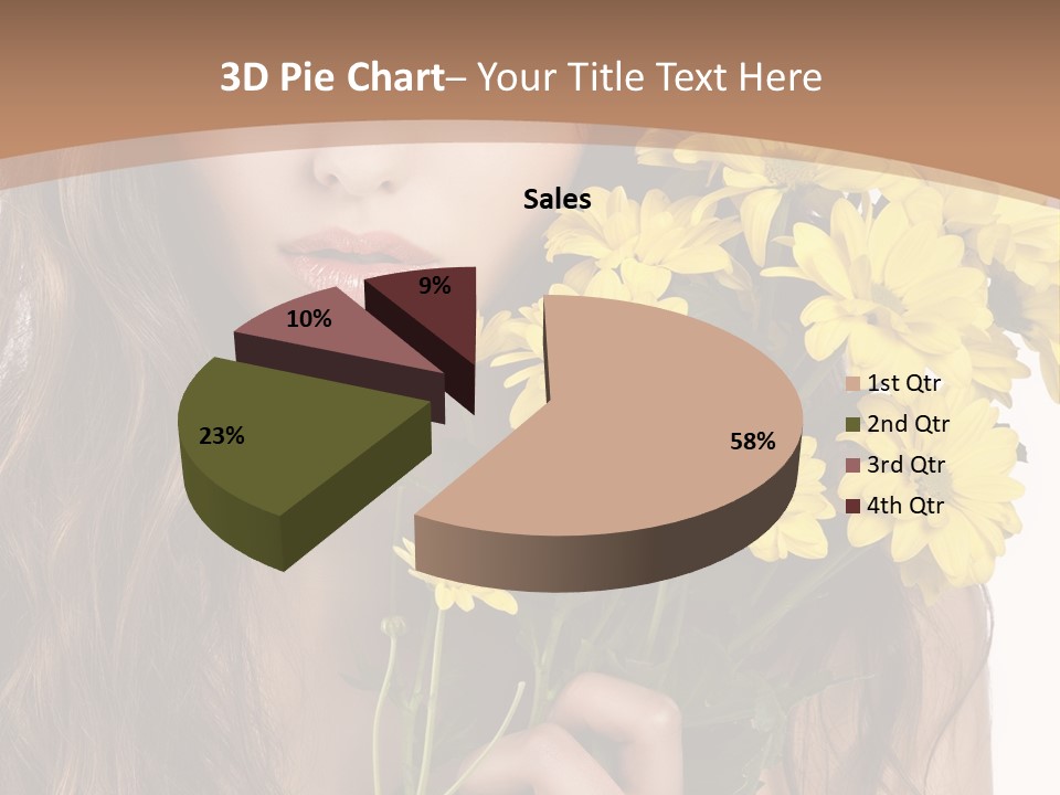 Portrait Closeup Bouquet PowerPoint Template