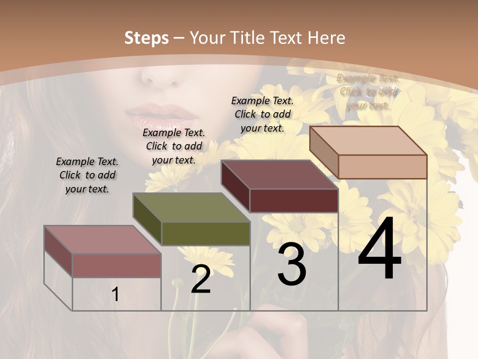 Portrait Closeup Bouquet PowerPoint Template