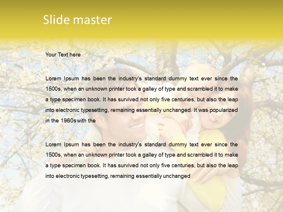 Spa Kindheit Leute PowerPoint Template