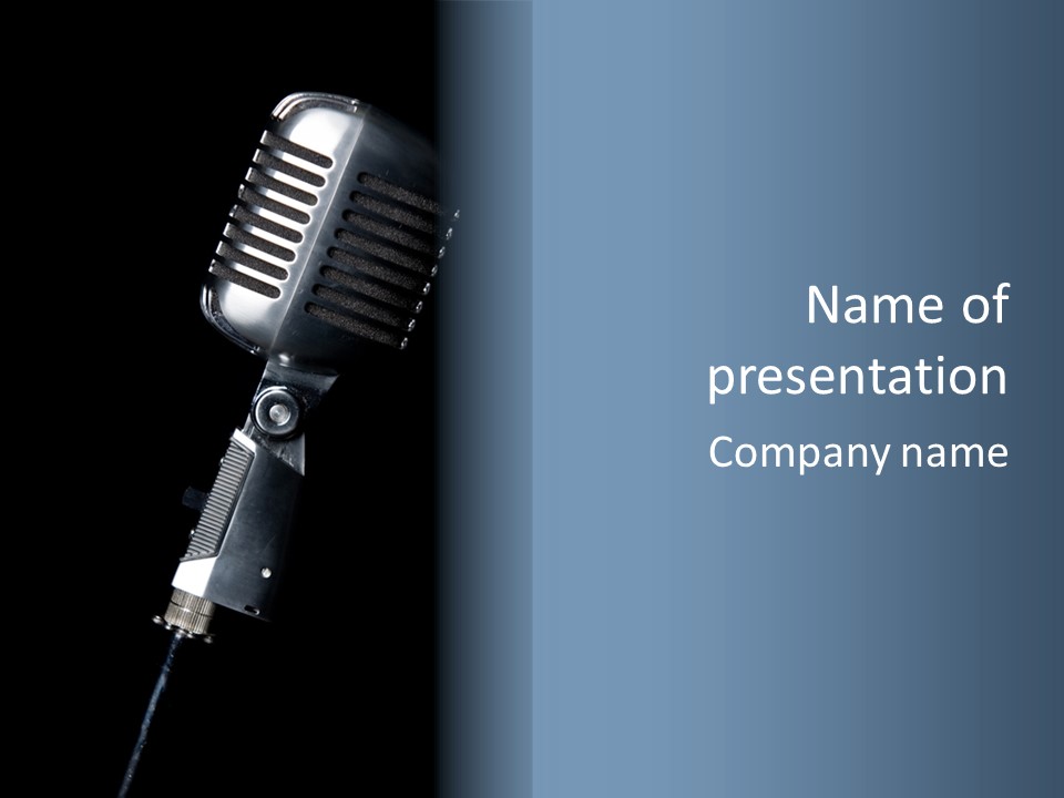 Studio Black Background Technology PowerPoint Template